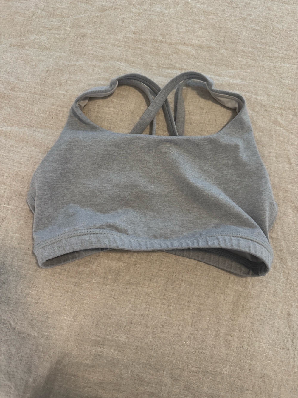 Fleo Isla Gray Crossback sports bra
